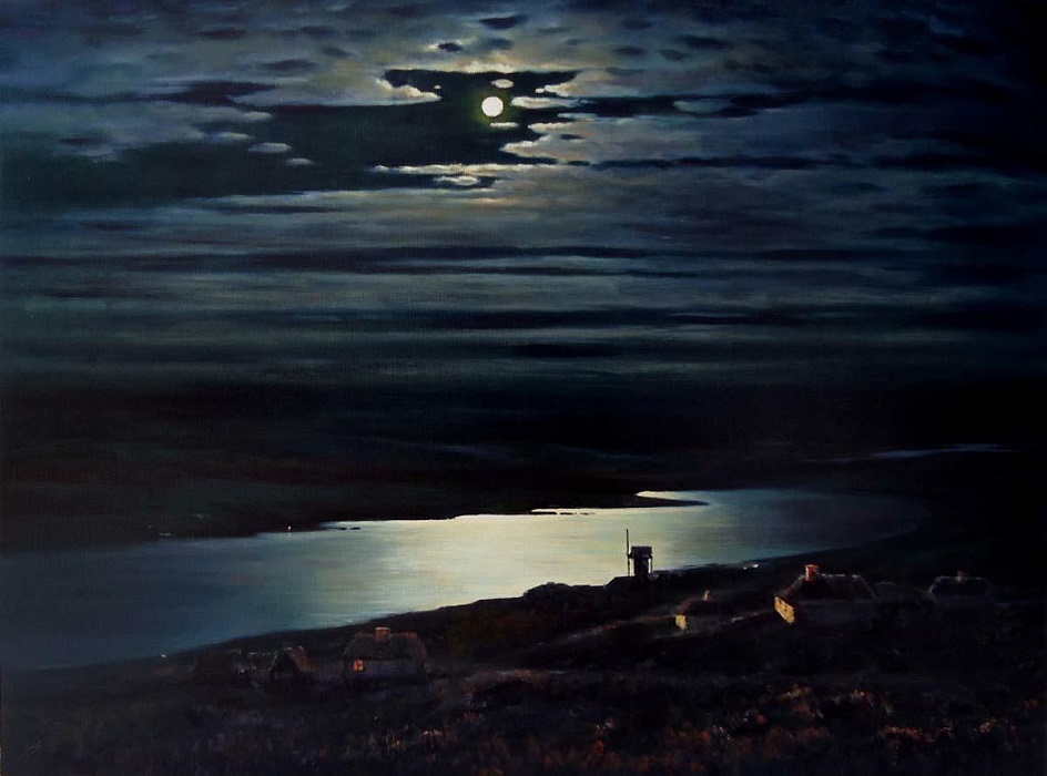 Архип Куинджи. «Лунная ночь на Днепре», 1880