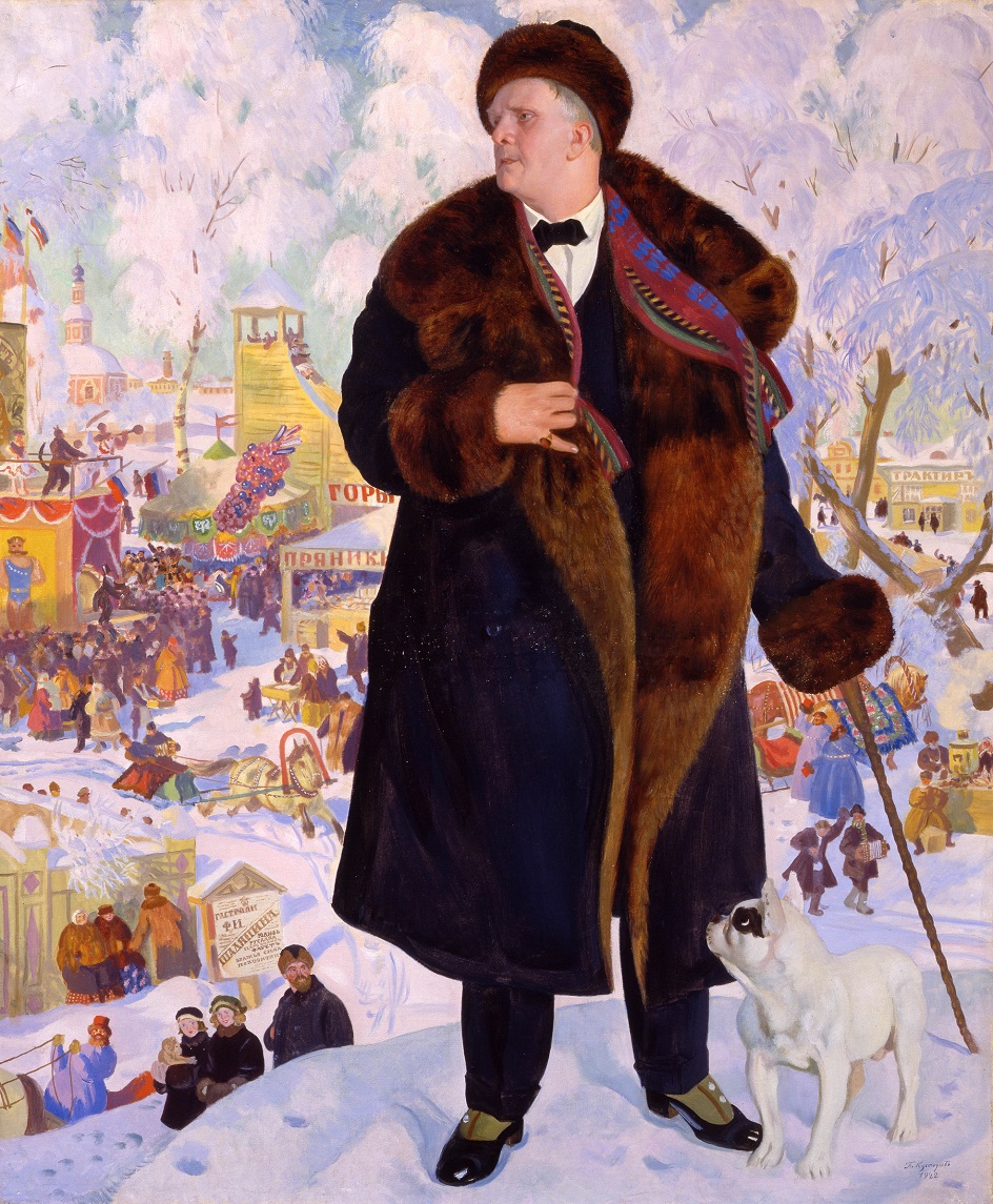 Борис Кустодиев. «Портрет Шаляпина», 1922
