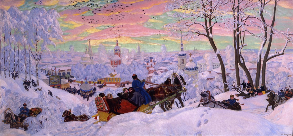 Борис Кустодиев. «Масленица», 1916