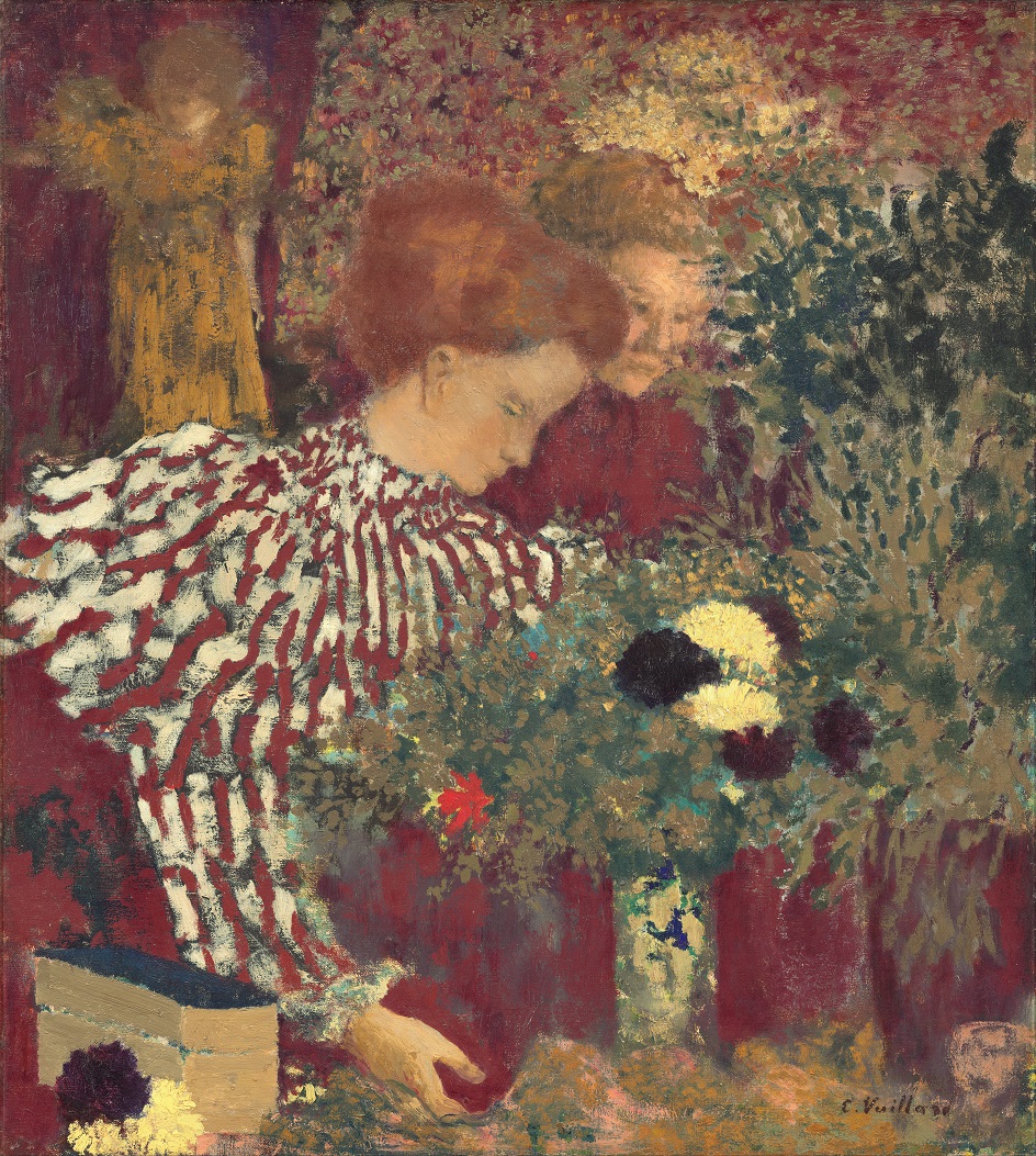 Эдуар Вюйар. Картина «Полосатый корсет», 1895
