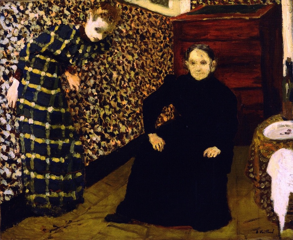 Эдуар Вюйар. Картина «Интерьер, мать и сестра художника», 1893