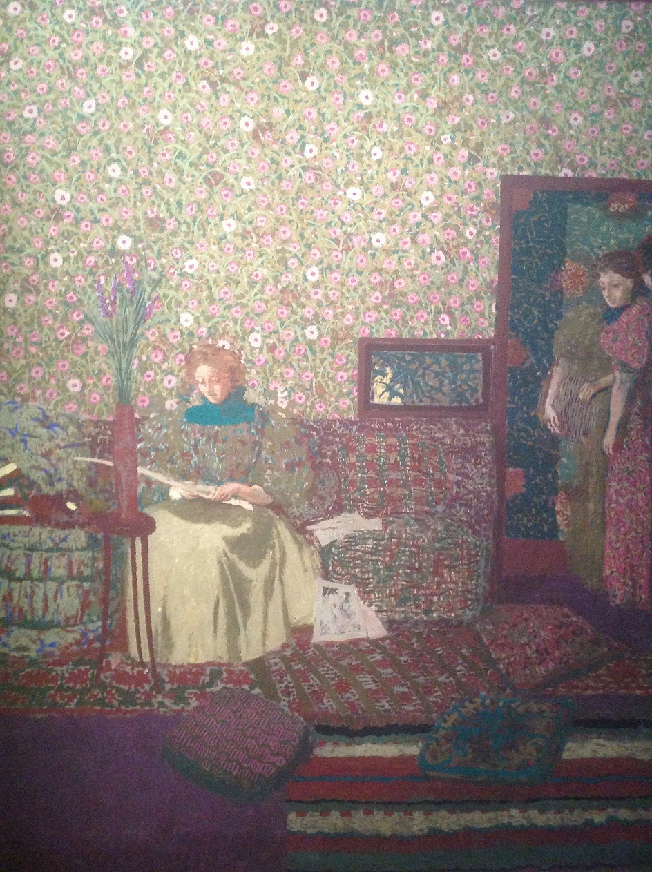 Эдуар Вюйар. Декоративная панель «Персонажи в интерьере», 1896