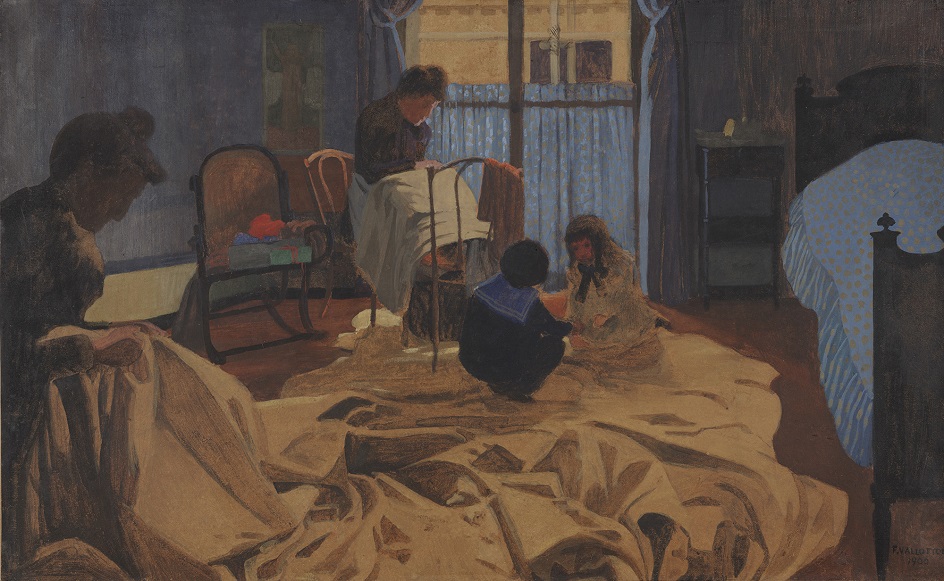 Феликс Валлоттон. Картина «Голубая комната», 1900
