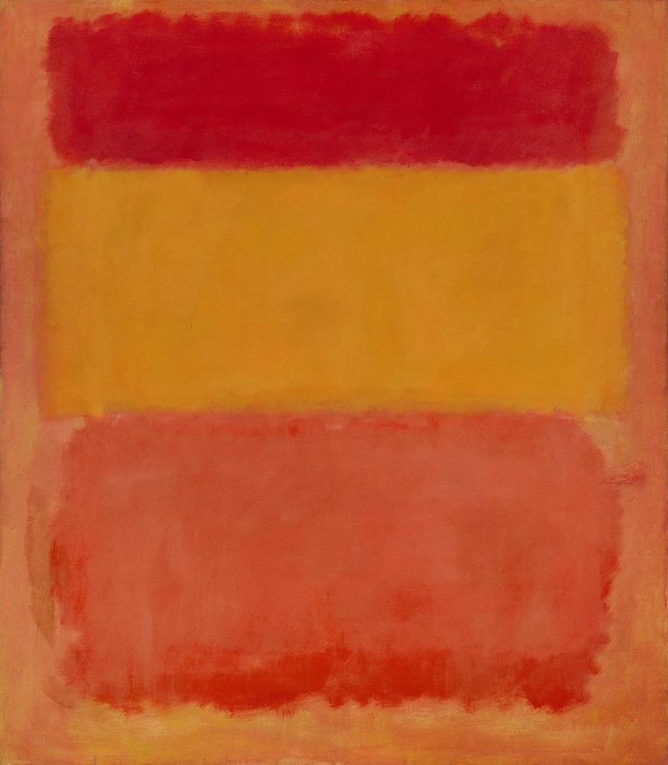 Формализм. Марк Ротко. Картина «Оранжевое, красное, жёлтое», 1961