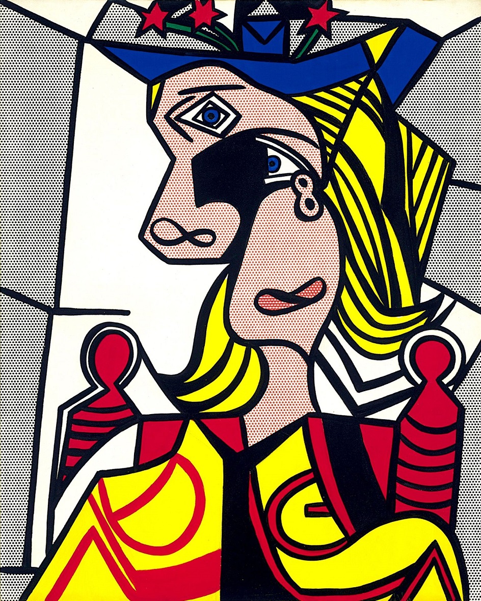 Формализм. Рой Лихтенштейн. Картина «Женщина в цветастой шляпе», 1963