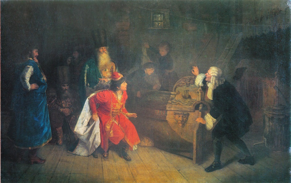 Григорий Мясоедов. Картина «Дедушка русского флота», 1871