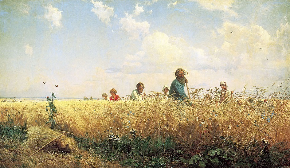 Григорий Мясоедов. Картина «Страдная пора», 1887