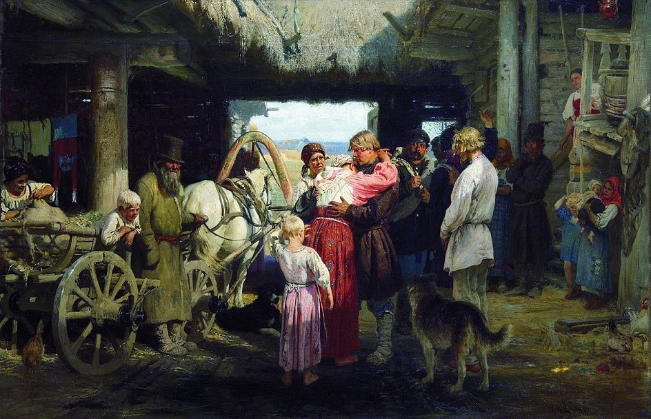 Илья Репин. Картина «Проводы новобранца», 1879