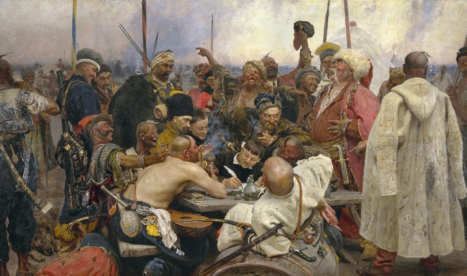 Илья Репин. Картина «Запорожцы пишут письмо турецкому султану», 1891