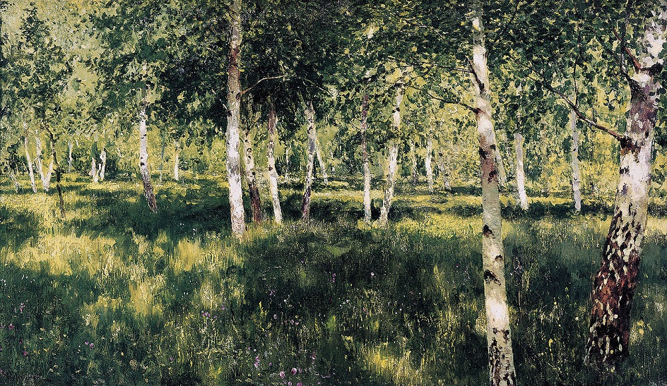 Исаак Левитан. Картина «Берёзовая роща», 1885-1889