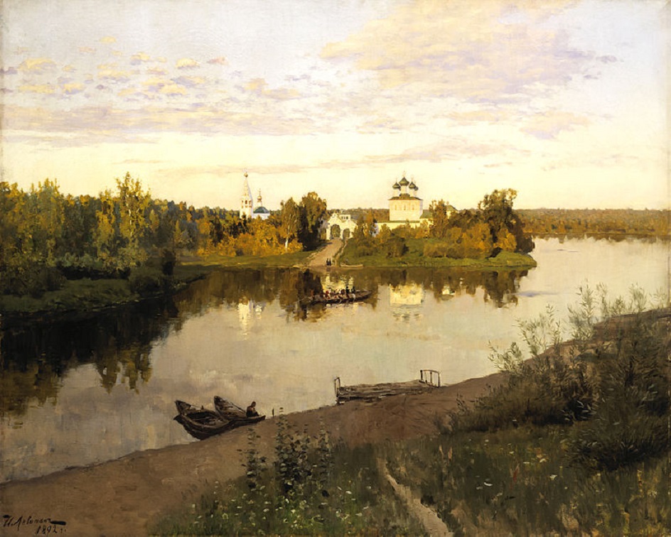 Исаак Левитан. Картина «Вечерний звон», 1892