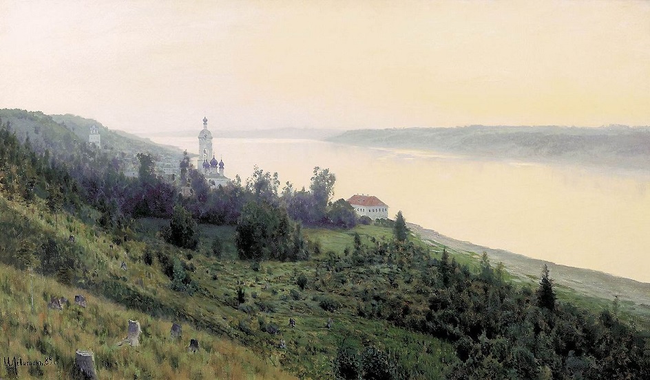 Исаак Левитан. Картина «Вечер. Золотой Плёс», 1889