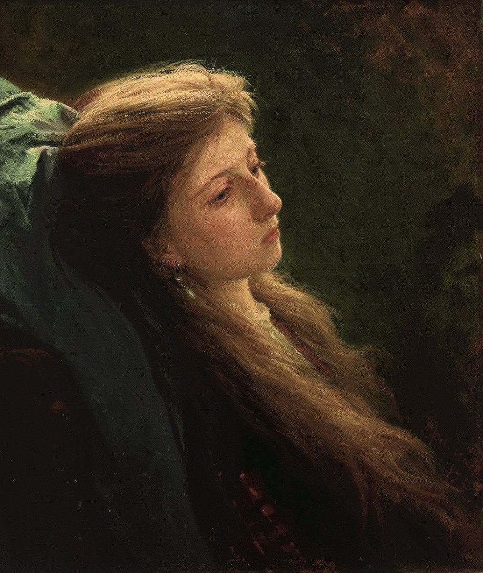 Иван Крамской. «Девушка с распущенной косой», 1873