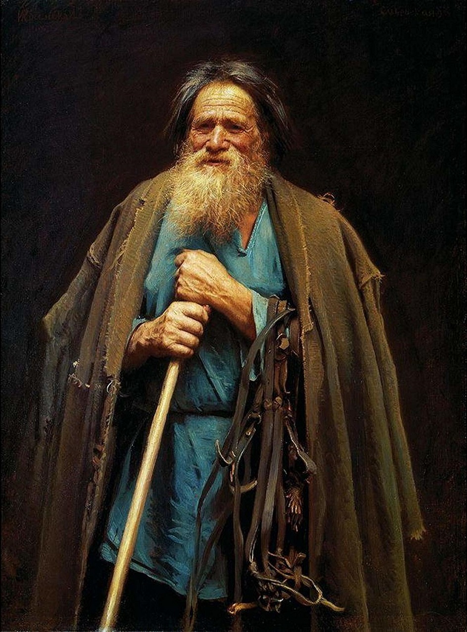 Иван Крамской. «Крестьянин с уздечкой (Мина Моисеев)», 1883