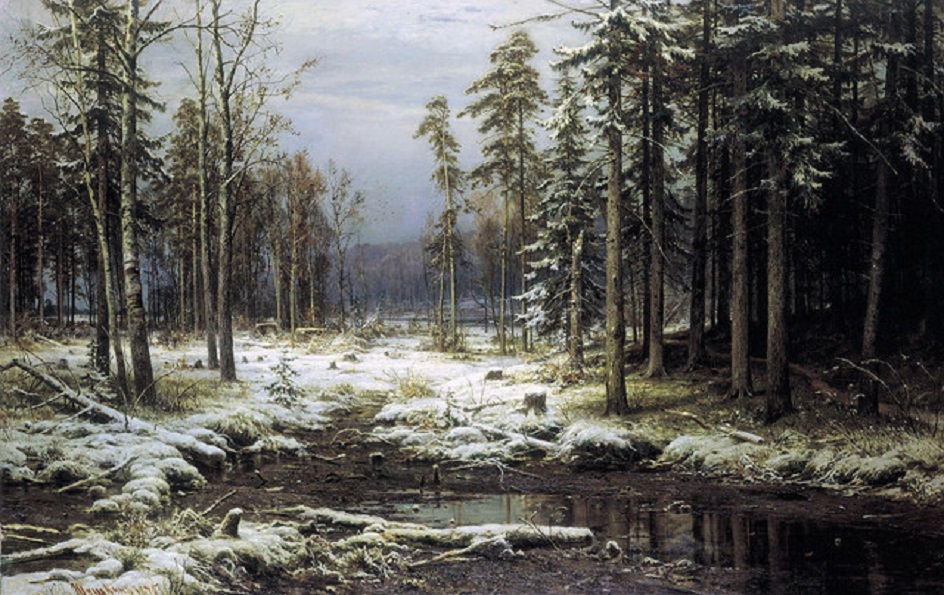 Иван Шишкин. «Первый снег», 1875