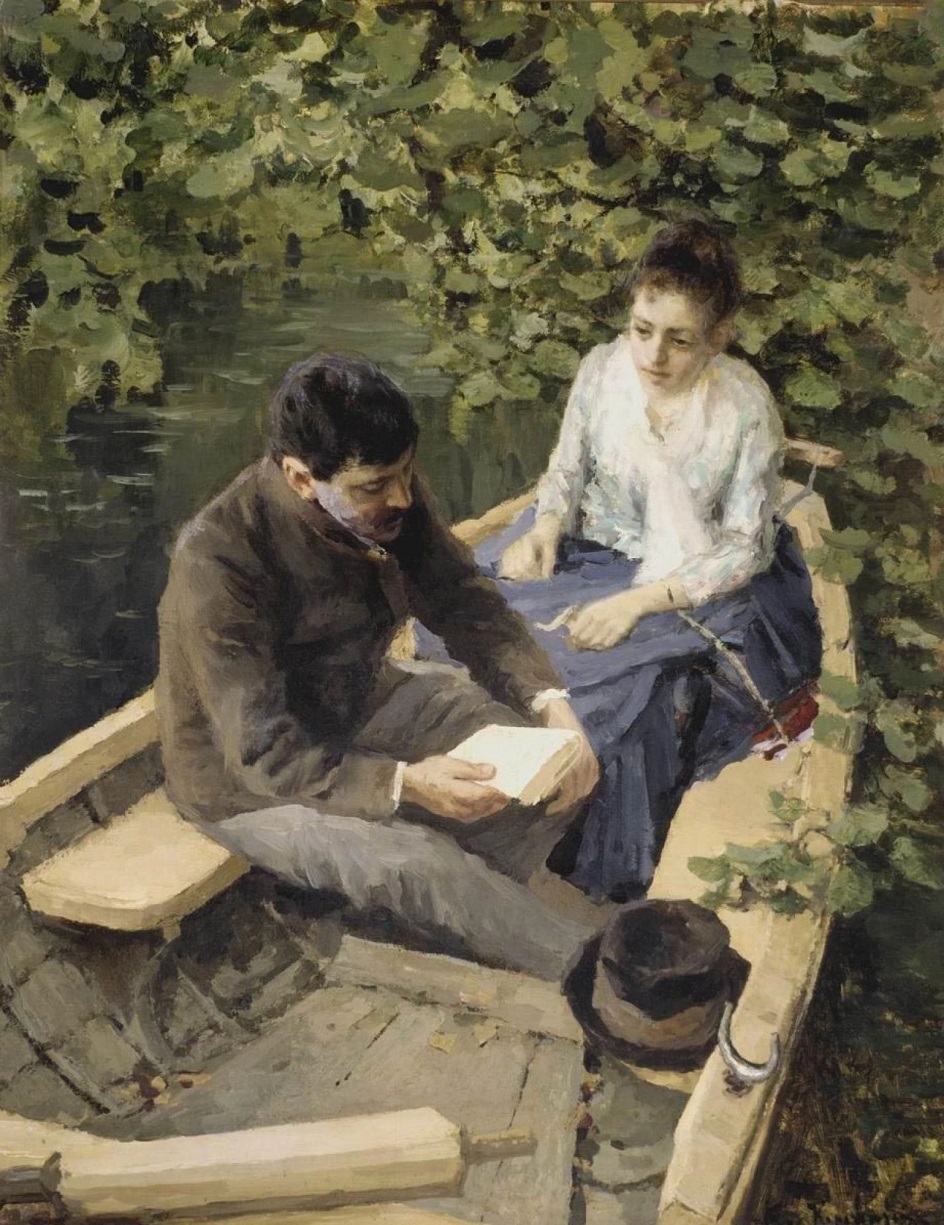 Константин Коровин. «В лодке», 1888
