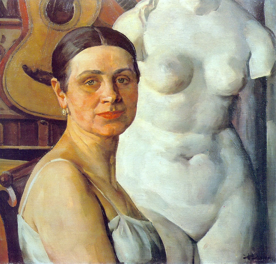 Константин Юон. Картина «Портрет жены художника», 1924