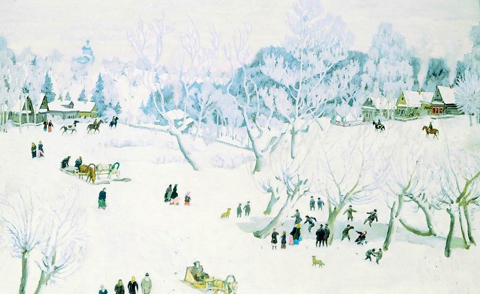 Константин Юон. Картина «Волшебница-зима», 1912