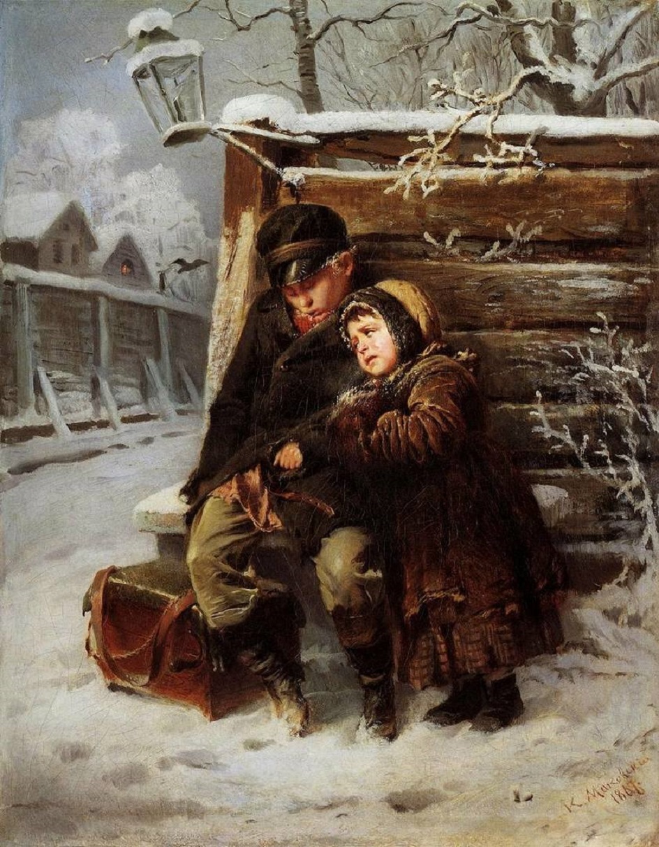 Константин Маковский. «Маленькие шарманщики», 1868