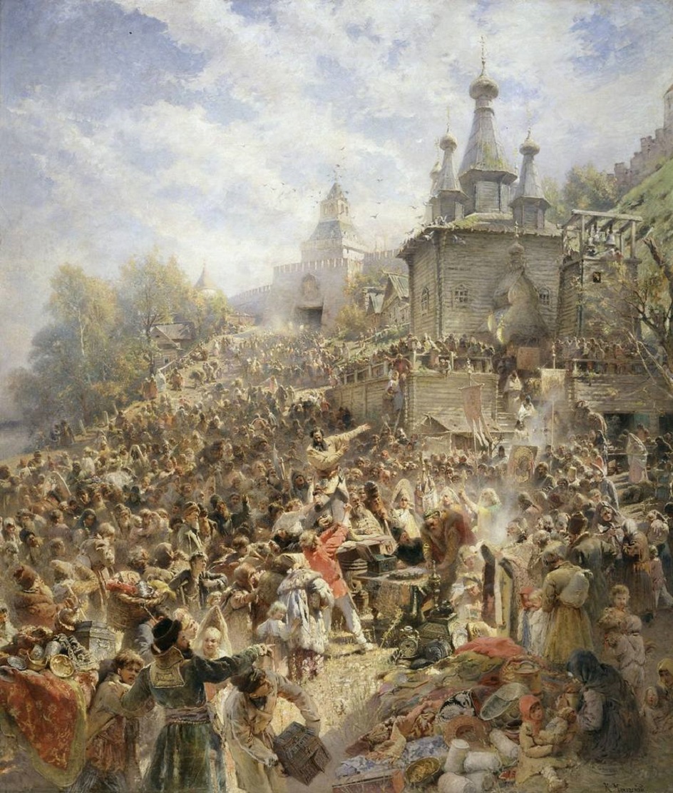 Константин Маковский. «Минин на Нижегородской площади», 1890-е