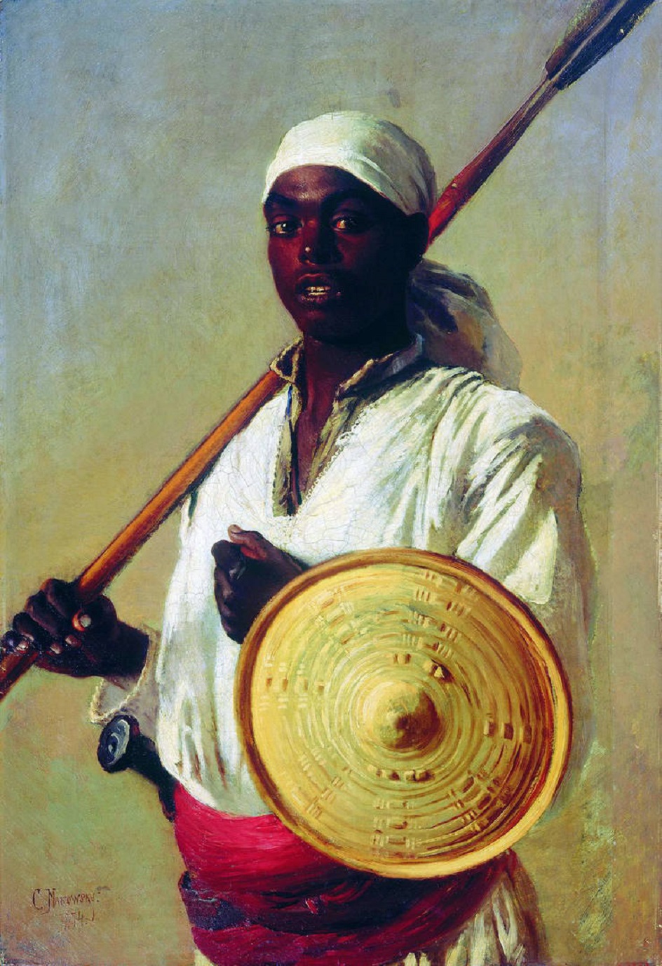 Константин Маковский. «Египетский воин», 1871