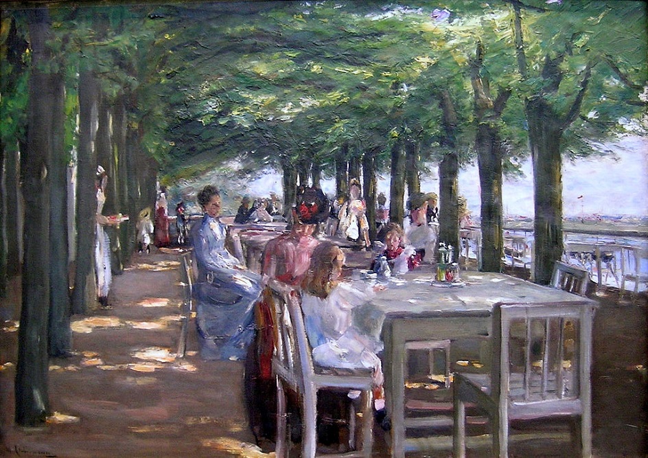 Макс Либерман. Картина «Терраса ресторана Жакоб», 1902
