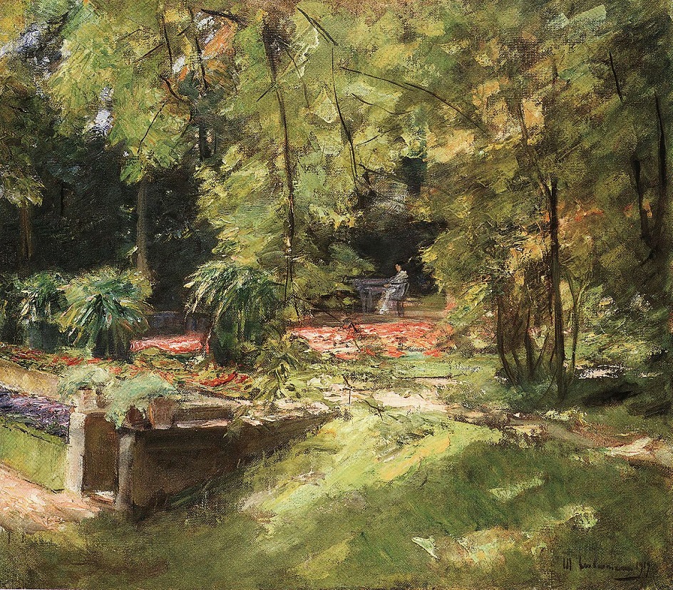 Макс Либерман. Картина «Цветочные террасы в саду Ванзее», 1919