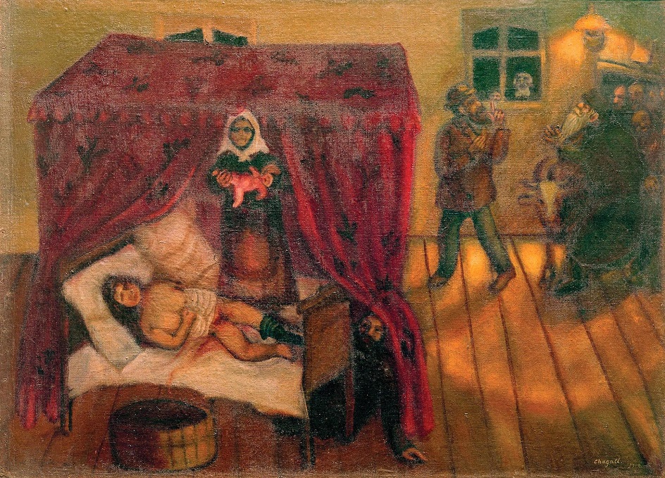 Марк Шагал. «Рождение», 1910