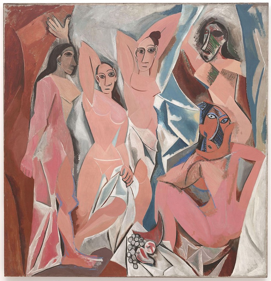 Картина маслом. Пабло Пикассо. Картина «Авиньонские девицы», 1907