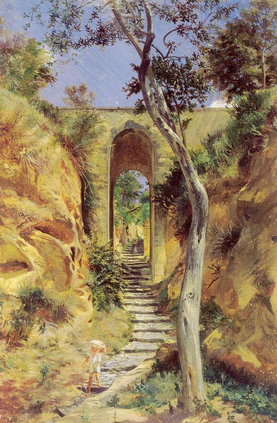 Николай Ге. Картина «Мост в Вико», 1858