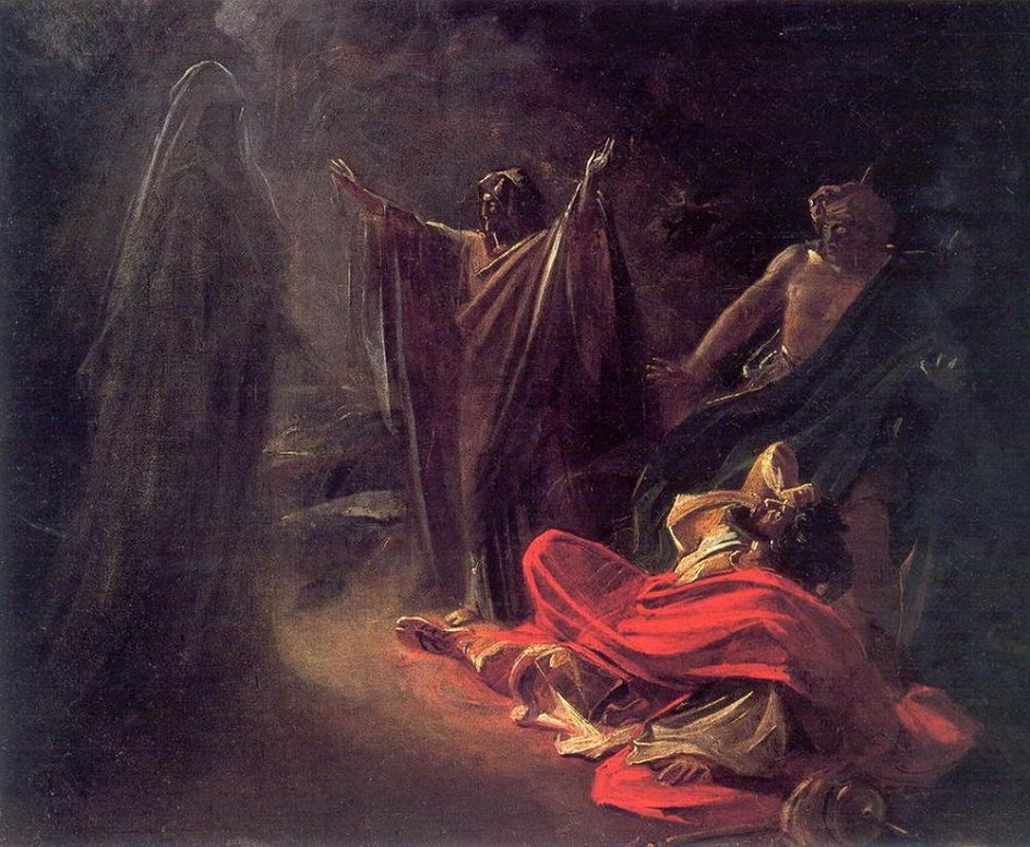 Николай Ге. Картина «Саул у аэндорской волшебницы», 1856