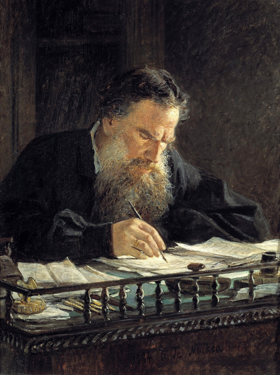 Николай Ге. Картина «Портрет Льва Толстого», 1884