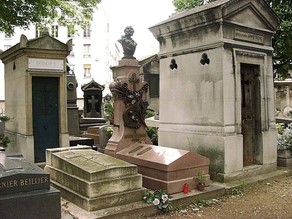 Шарль Гарнье. Могила Жака Оффенбаха на кладбище Монмартр, 1880
