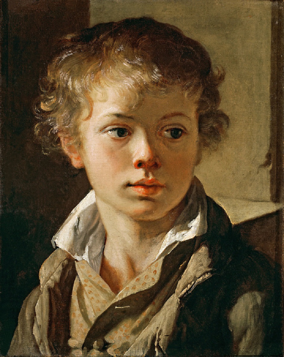 Василий Тропинин. «Голова мальчика» (Портрет Арсения Васильевича Тропинина), 1818