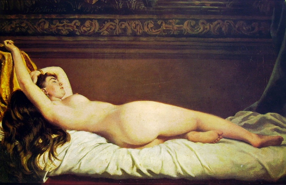 Веризм. Вито Д'Анкона. Картина «Обнаженная», 1873