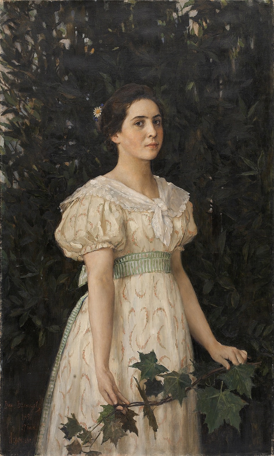 Виктор Васнецов. «Портрет Веры Мамонтовой», 1896