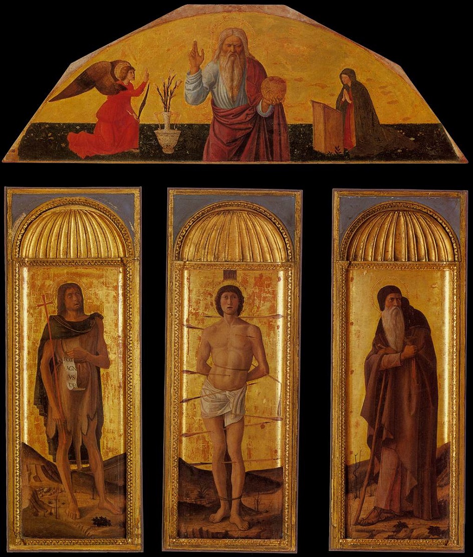 Якопо Беллини. Картина «Триптих Святого Себастьяна», предположительно 1464-1470