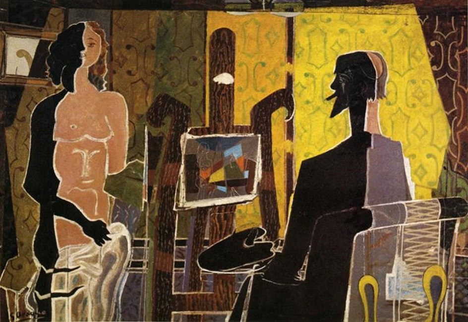 Жорж Брак. Картина «Художник и его модель», 1939