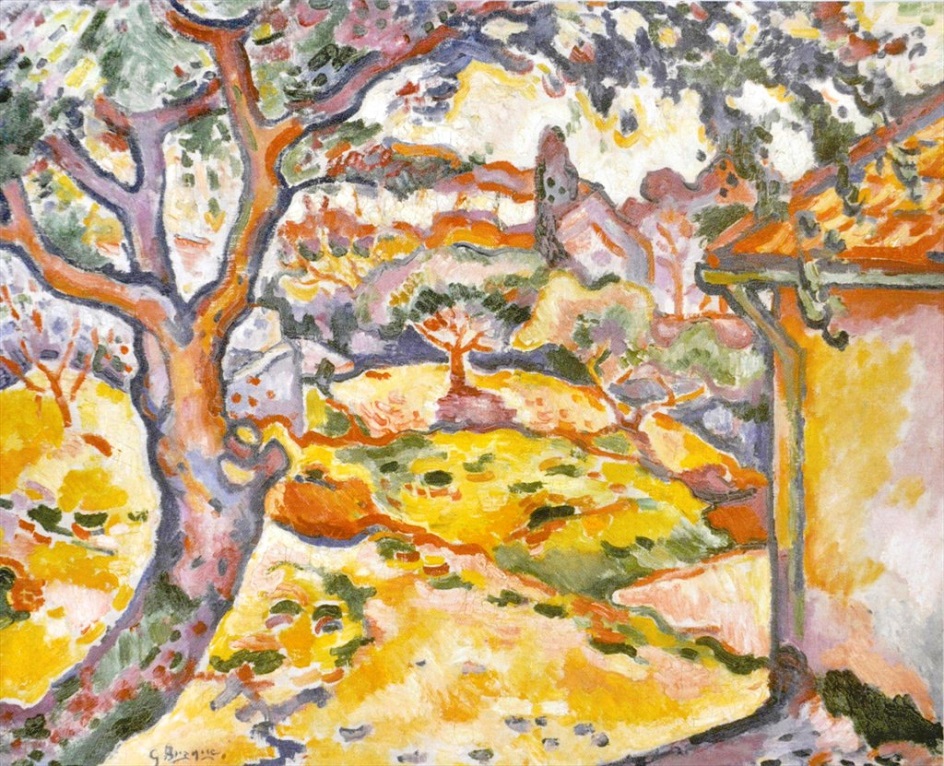 Жорж Брак. Картина «Оливковое дерево близ Эстака», 1906