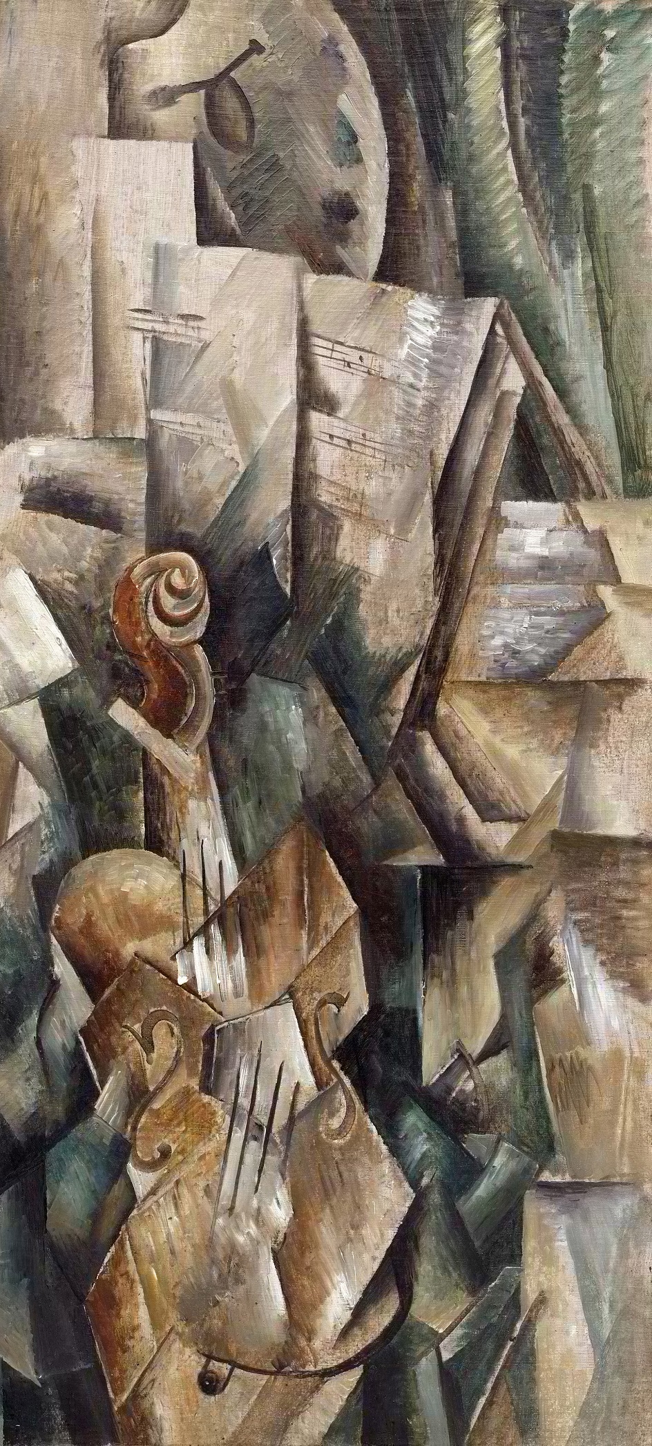 Жорж Брак. Картина «Скрипка и палитра», 1909