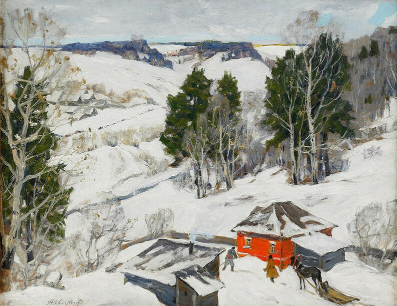 Исупов Алексей Владимирович, «Зимний пейзаж» 1910 год